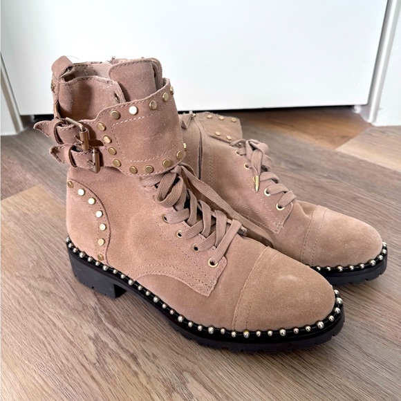 Sam Edelman, size 6, suede buckle boots, like new. - Picture 1 of 4